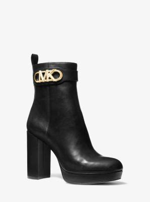 bottes michael kors hiver|michael kors leather platform boots.